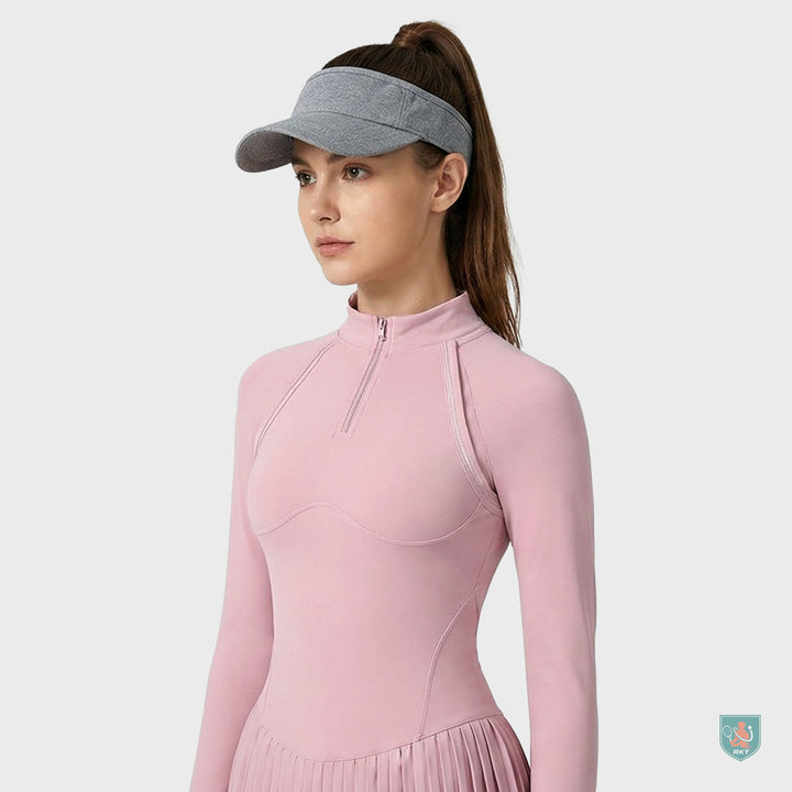 Convertible Tennis Dress with Removable Sleeves & Built-In Shorts