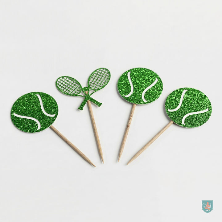Tennis Cupcake Toppers – 12-Piece Set